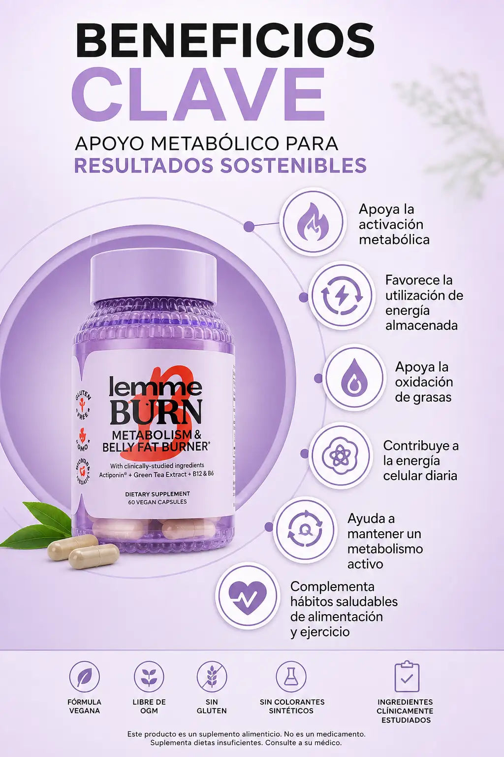 Lemme Burn - 60 Cápsulas