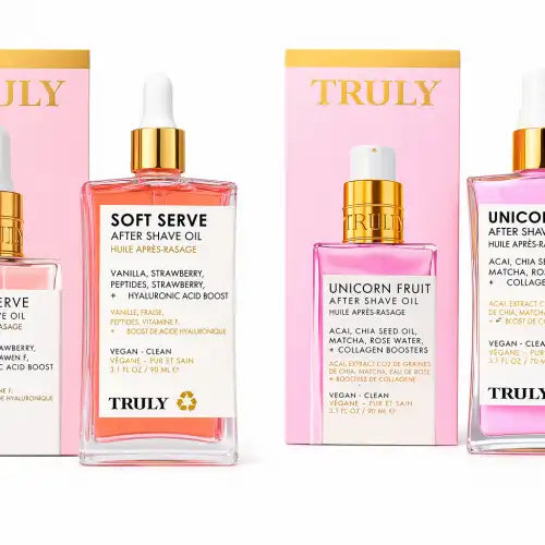 Combo Truly Perfect Skin Duo – Unicorn Fruit + Soft Serve After Shave Oil