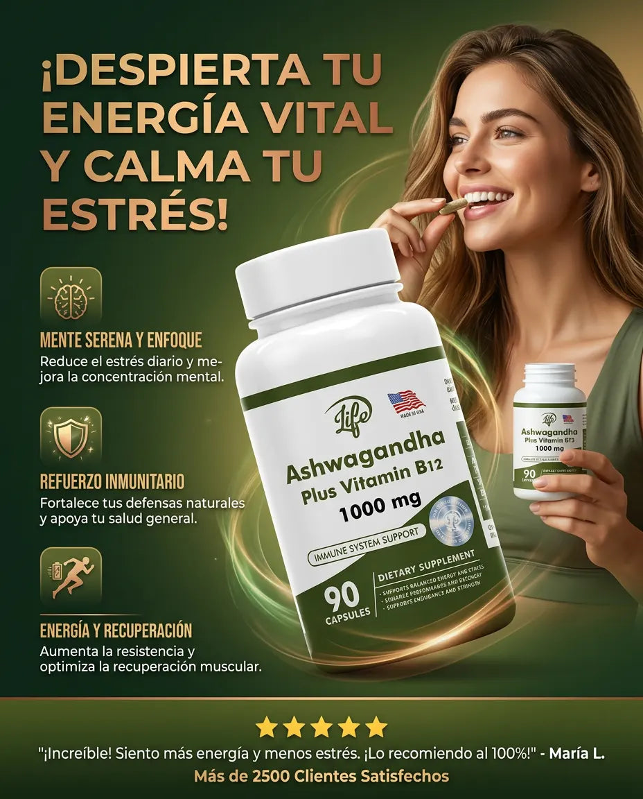 Complejo Ashwagandha + Vitamina B12