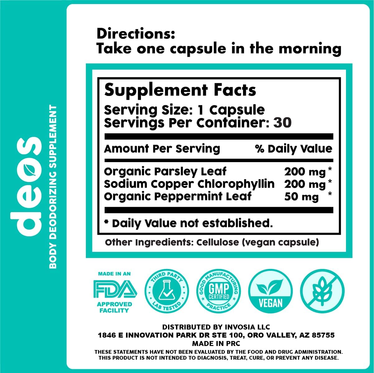 DEOS™ – Desodorante Natural Interno