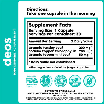 DEOS™ – Desodorante Natural Interno