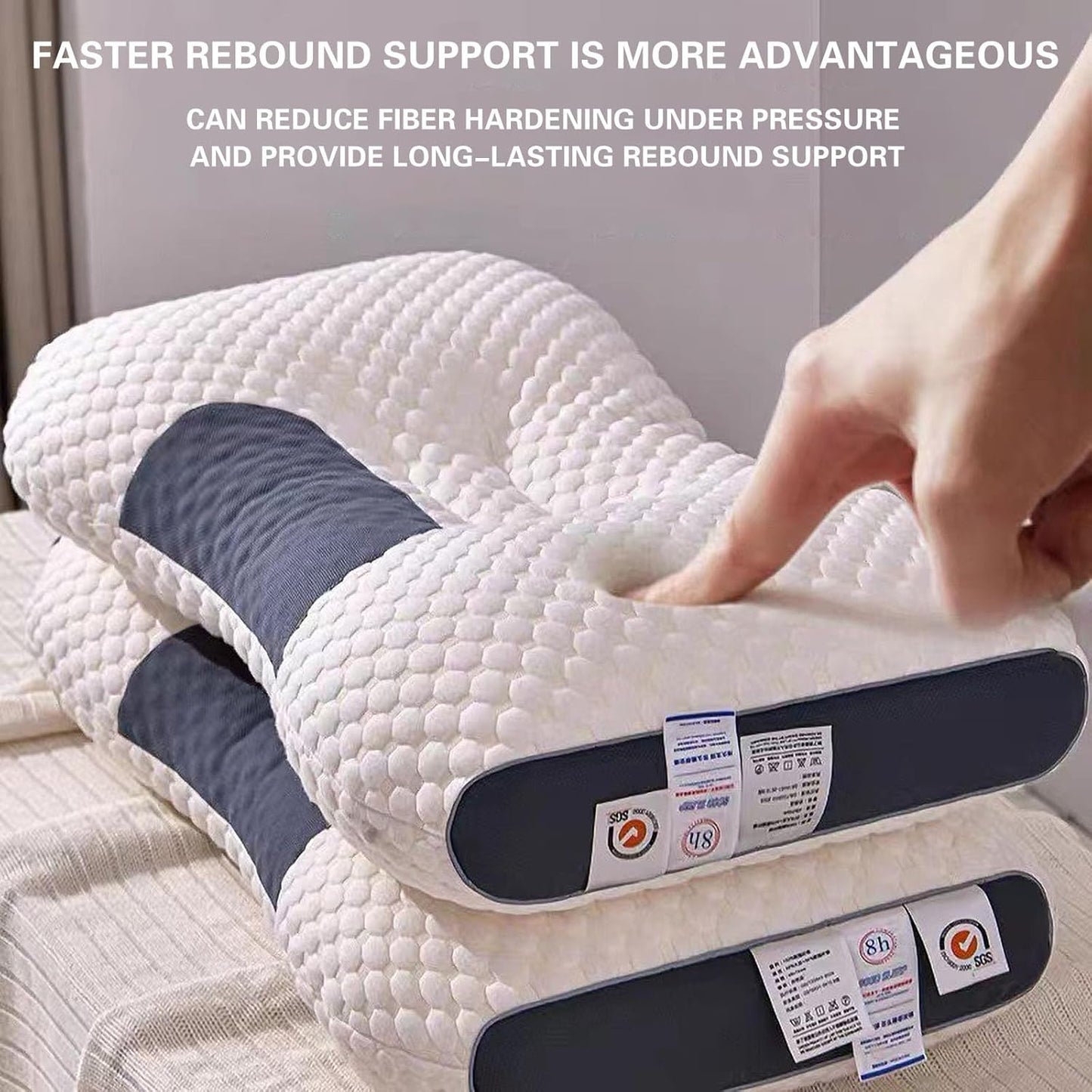 Almohada Cervical Ortopédica Viscoelástica de Contorno