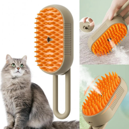 Cepillo Eléctrico Masajeador con Spray/Vapor
