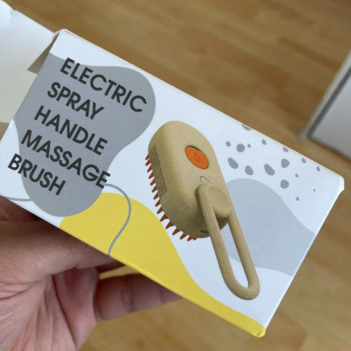 Cepillo Eléctrico Masajeador con Spray/Vapor