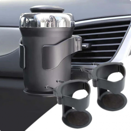 Soporte Universal para Bebidas en Rejilla de Ventilación del Auto