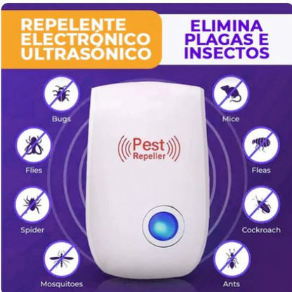 Repelente Electrónico Ultrasónico de Plagas  (Pest Repeller)