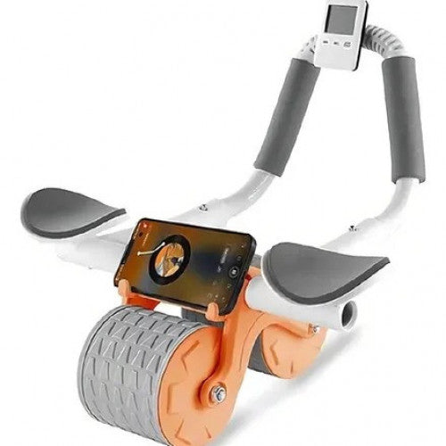 Rodillo Abdominal Avanzado con Soporte para Codos y Rebote Automático