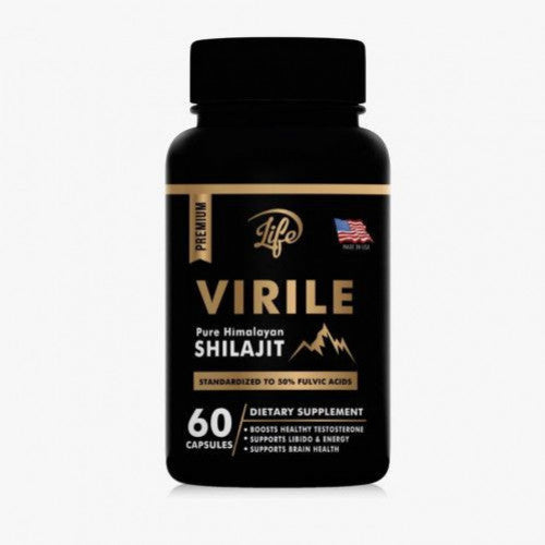 Virile Shilajit Puro del Himalaya Vitalidad Masculina y Potencia Natural
