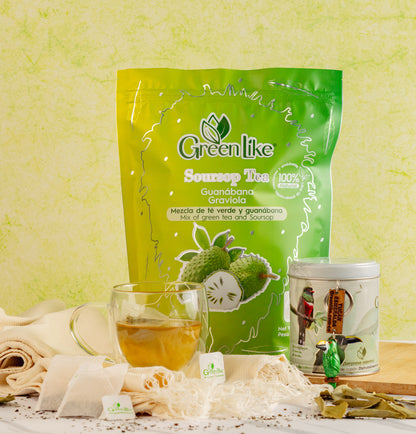 🍃 Greenlike™ Soursop Tea: El Elixir de la Selva en tu Taza
