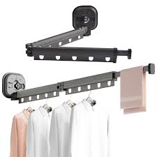 Tendedero de Pared Plegable y Retráctil