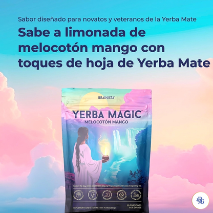 Yerba Magic®: Energía limpia, enfoque mental real y digestión ligera — sin café, sin picos, sin ansiedad. (30 porciones)
