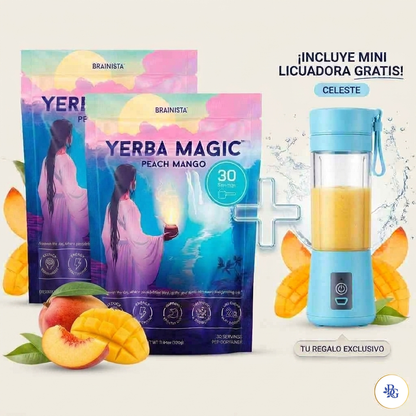 Yerba Magic®: Energía limpia, enfoque mental real y digestión ligera — sin café, sin picos, sin ansiedad. (30 porciones)