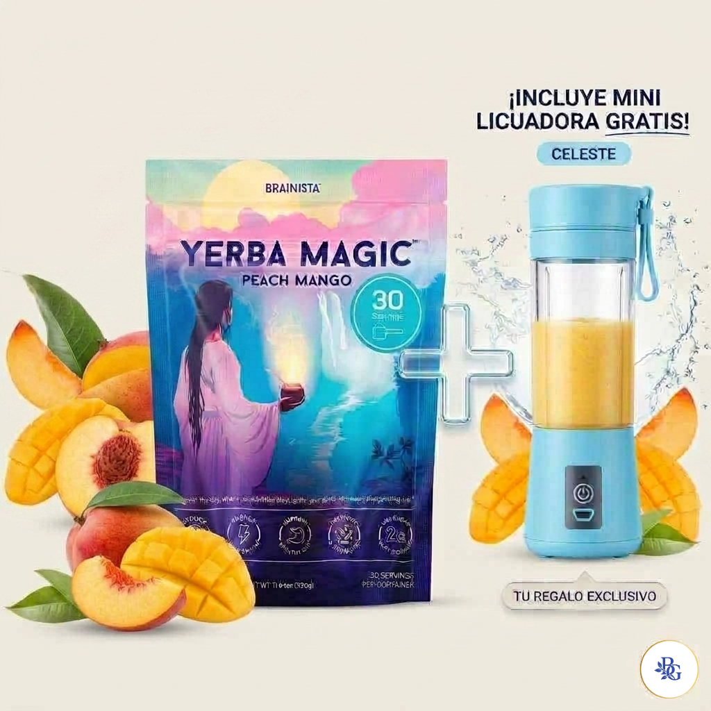 Yerba Magic®: Energía limpia, enfoque mental real y digestión ligera — sin café, sin picos, sin ansiedad. (30 porciones)