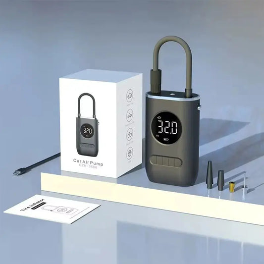Mini Compresor de Aire Portátil Inalámbrico Digital  (Inflador de Neumáticos)