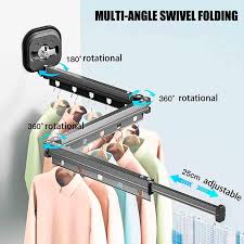 Tendedero de Pared Plegable y Retráctil