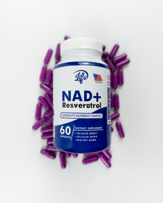 NAD+ Resveratrol – Complejo de Longevidad y Energía Celular