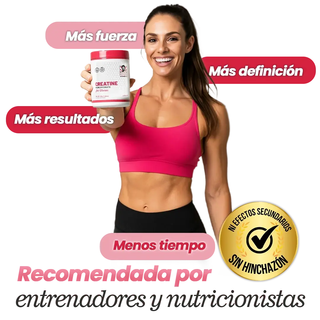 Creatina Monohidratada para Mujeres Old School Labs (Con Colágeno y BCAAs)