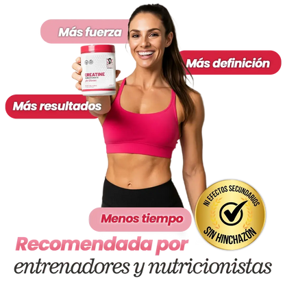 Creatina Monohidratada para Mujeres Old School Labs (Con Colágeno y BCAAs)